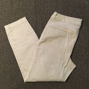 White Old Navy Pixie Pants - 16 Tall